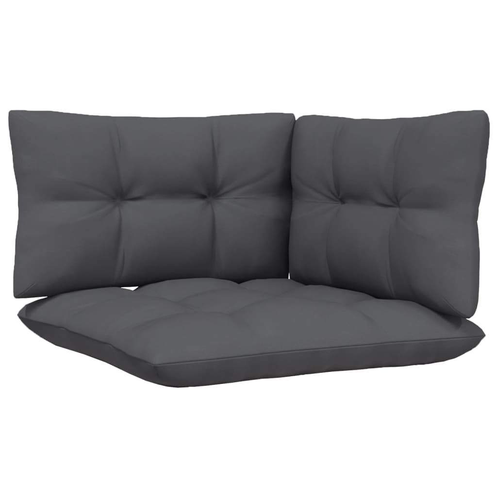 2-seater Garden Sofa White and Anthracite