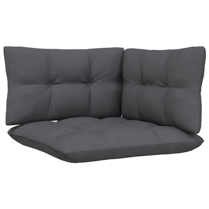 2-seater Garden Sofa White and Anthracite