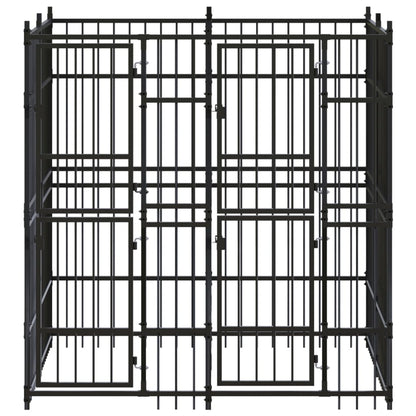 Dog Kennel Black Powder-coated steel Large Durable Dog Kennel
