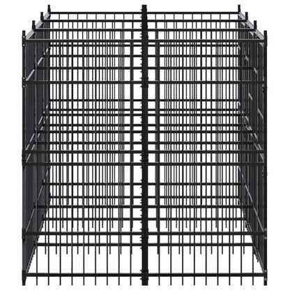 Outdoor Dog Kennel Steel 5.53 m²