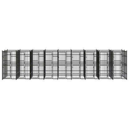 Dog Kennel Black Powder-coated steel Extra Large Durable