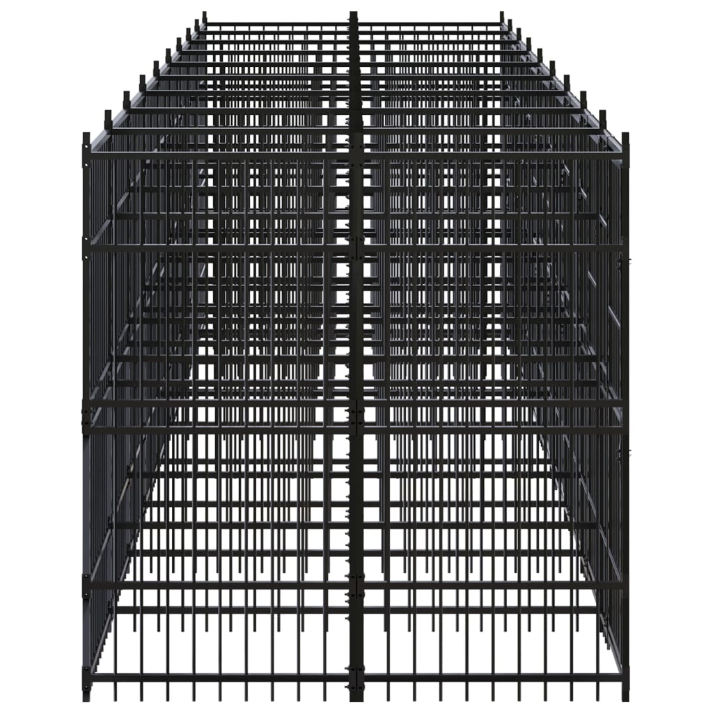 Dog Kennel Black Powder-coated steel Extra Large Durable