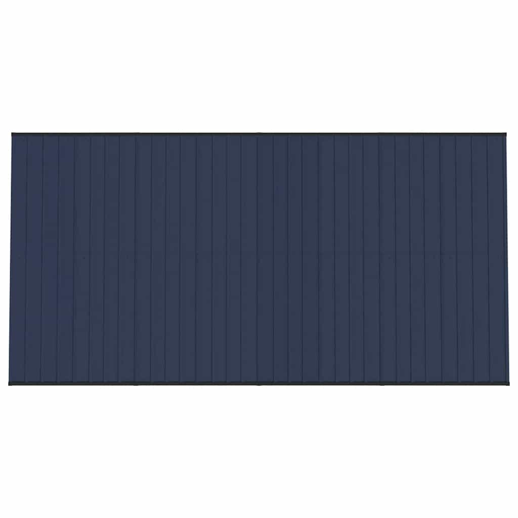 Outdoor Dog Kennel with Roof Steel 79.3 ft²