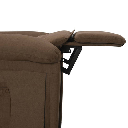 Recliner Chair Brown Fabric