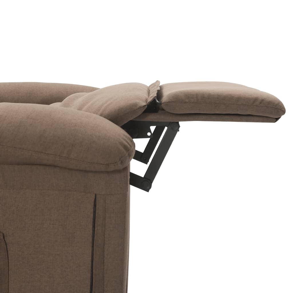 Massage Chair Taupe Fabric