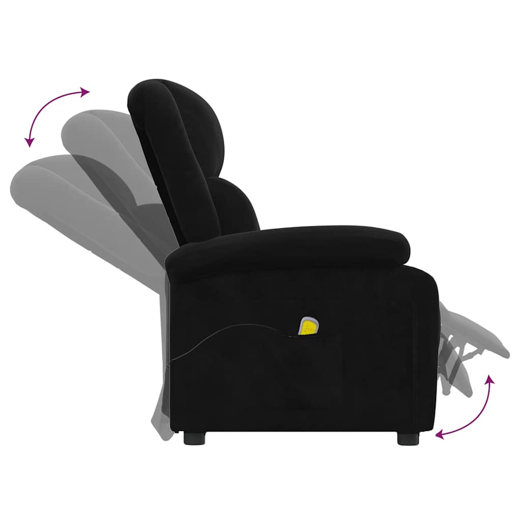 Massage Chair Black Velvet