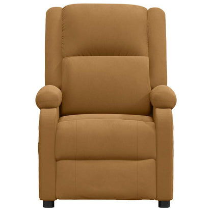 Massage Chair Brown Velvet