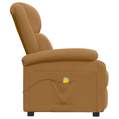 Massage Chair Brown Velvet