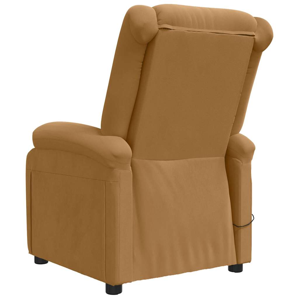 Massage Chair Brown Velvet