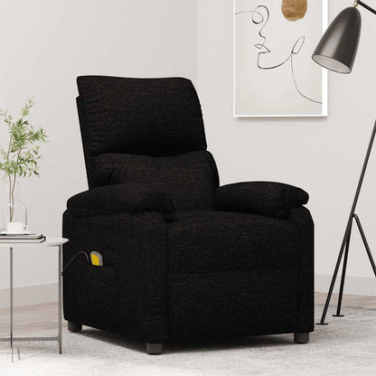 Massage Chair Black Fabric
