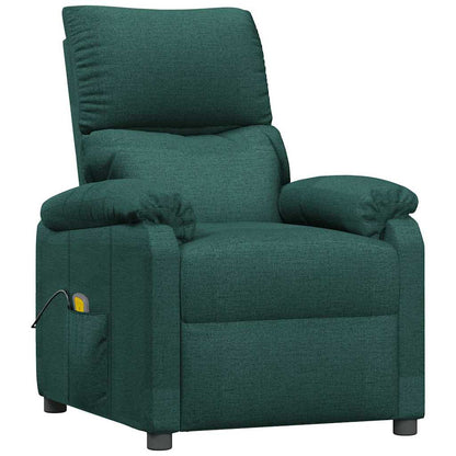 Massage Chair Dark Green Fabric