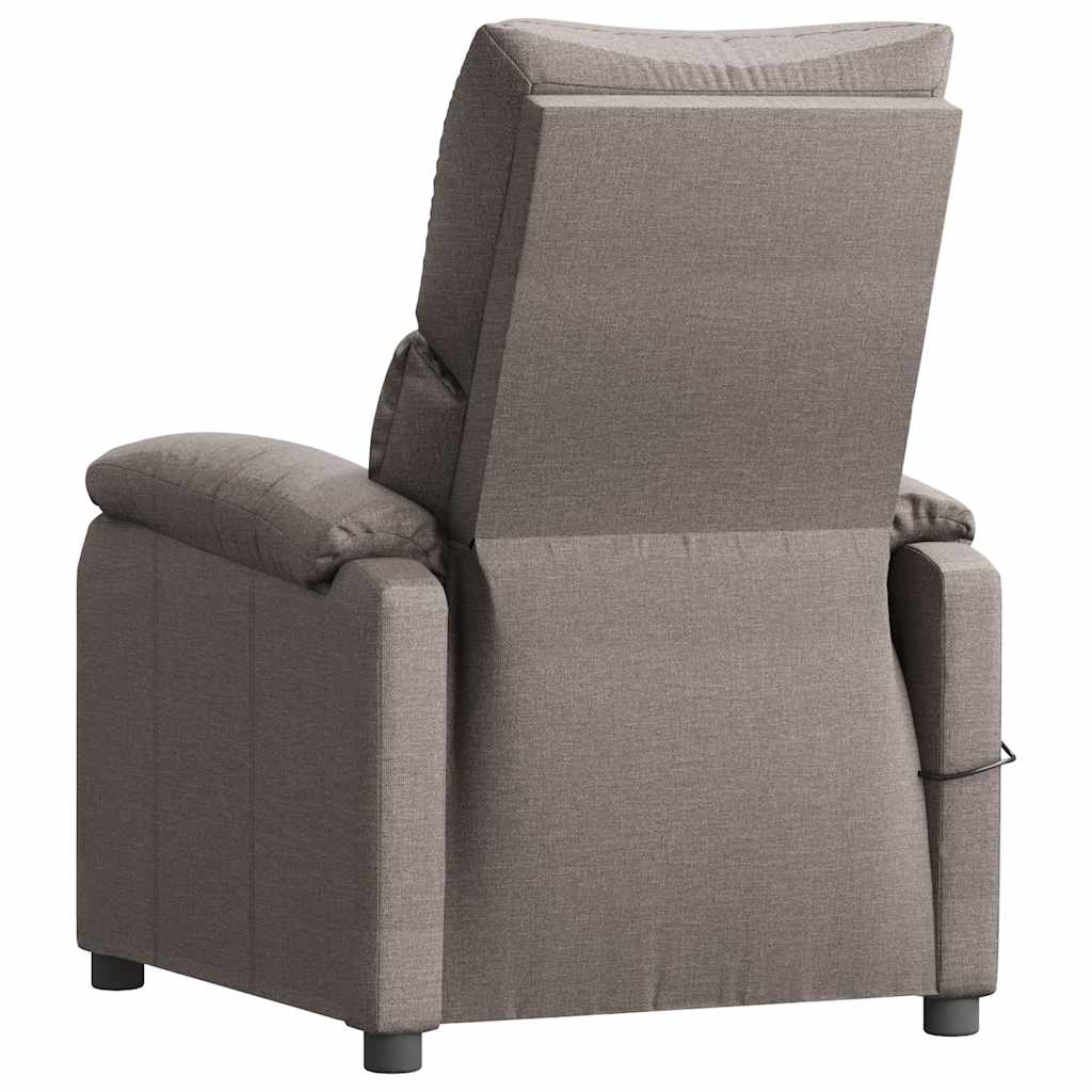 Massage Chair Taupe Fabric