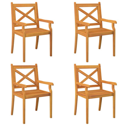 Dining Chair | Set of 4 | Natural Acacia