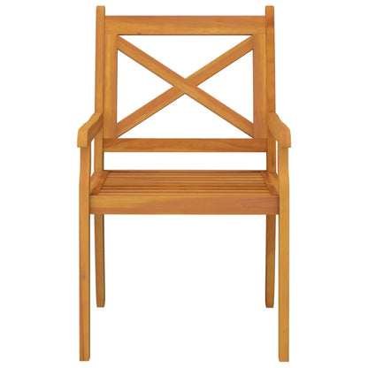 Dining Chair | Set of 6 | Natural Wood | Solid acacia wood | Standard