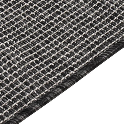Outdoor Rug | Grey | Polypropylene | 100x200 cm | Durable | Outdoor Rug
