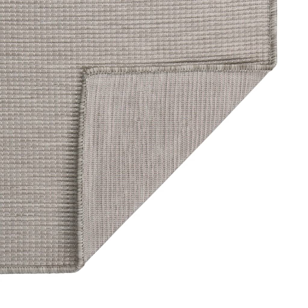 Outdoor Flatweave Rug 80x150 cm Light Grey
