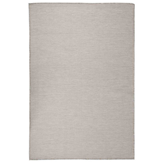 Outdoor Flatweave Rug 120x170 cm Light Grey