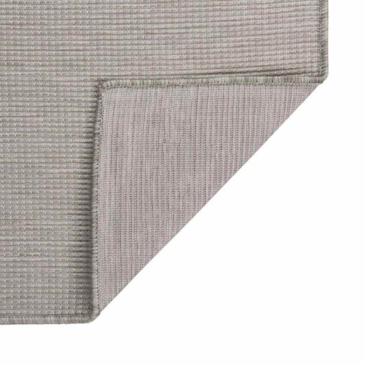 Outdoor Flatweave Rug 120x170 cm Light Grey