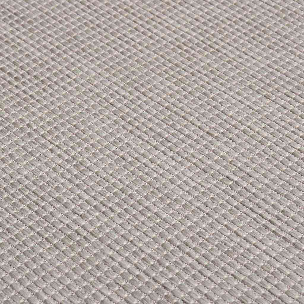 Outdoor Flatweave Rug 120x170 cm Light Grey