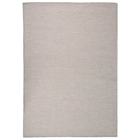 Outdoor Flatweave Rug 140x200 cm Light Grey