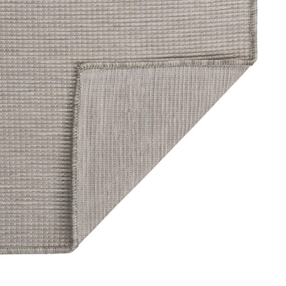 Outdoor Flatweave Rug 140x200 cm Light Grey