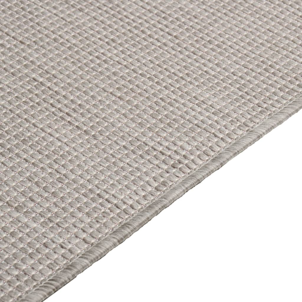 Outdoor Flatweave Rug 200x280 cm Light Grey