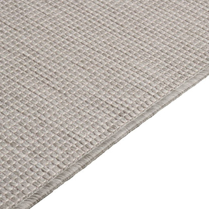 Outdoor Flatweave Rug 200x280 cm Light Grey