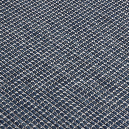 Outdoor Flatweave Rug 160x230 cm Blue