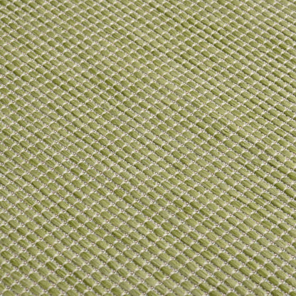 Outdoor Flatweave Rug 100x200 cm Green