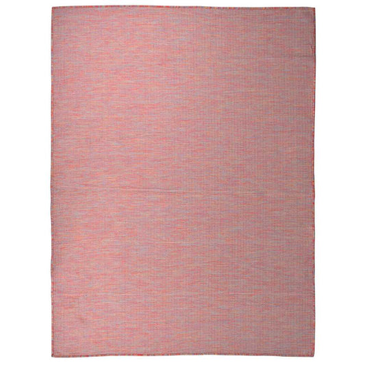 Outdoor Flatweave Rug 120x170 cm Red
