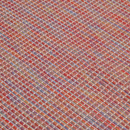 Outdoor Rug | Red | Polypropylene | 140 x 200 cm | Heavy Duty