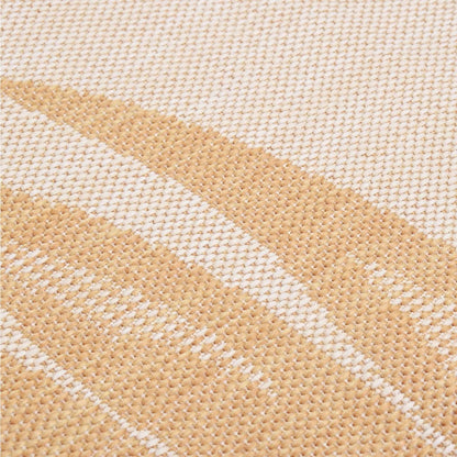 Outdoor Flatweave Rug 120x170 cm Leaf Pattern
