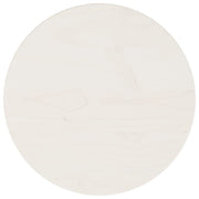 Table Top White Ø30x2.5 cm Solid Wood Pine