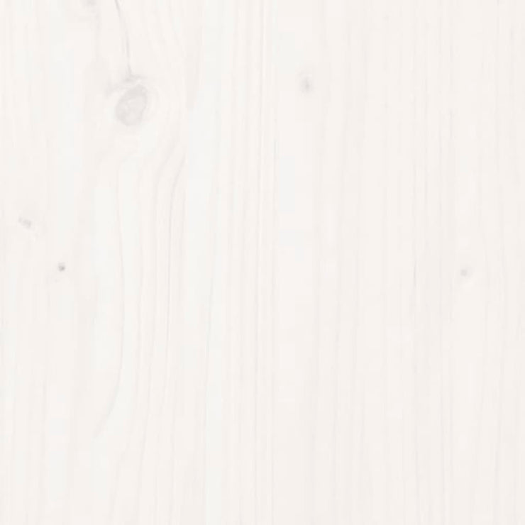 Table Top White Ø30x2.5 cm Solid Wood Pine