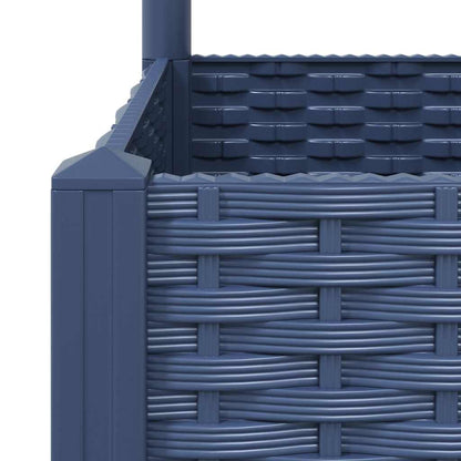 Garden Planter with Trellis Blue Grey 15.7x15.7x53.5" PP