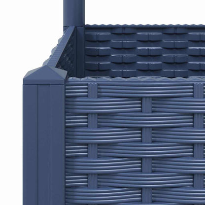 318257 vidaXL Garden Planter with Trellis Blue Grey 120x120x136 cm PP