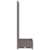 Garden Planter with Trellis Brown 15.7"x15.7"x47.8" PP