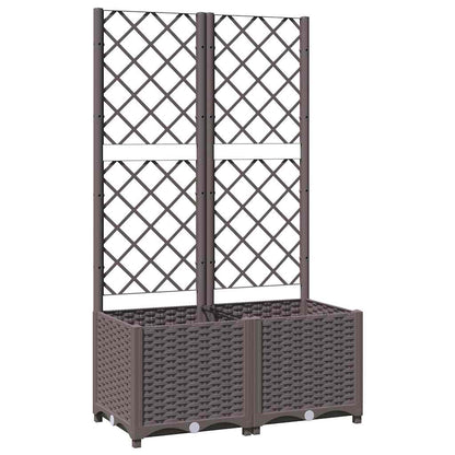 Garden Planter Brown Polypropylene 31.5 in x 15.7 in x 53.5 in