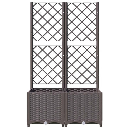 Garden Planter Brown Polypropylene 31.5 in x 15.7 in x 53.5 in