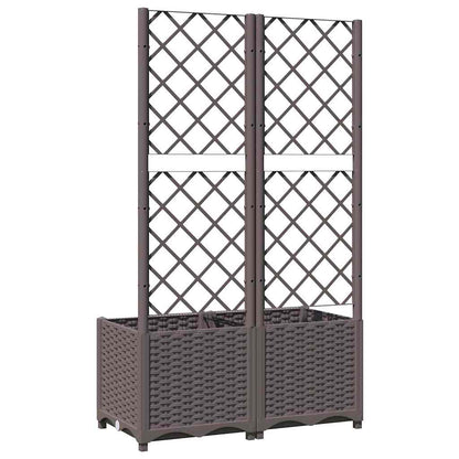 Garden Planter Brown Polypropylene 31.5 in x 15.7 in x 53.5 in