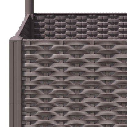Garden Planter Brown Polypropylene 31.5 in x 15.7 in x 53.5 in