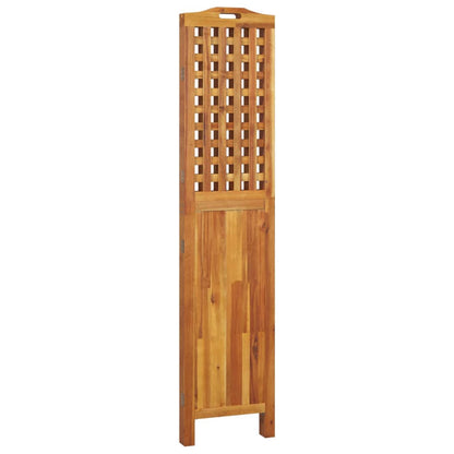 3-Panel Room Divider 121.5x2x180 cm Solid Wood Acacia