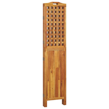 4-Panel Room Divider 162x2x180 cm Solid Wood Acacia