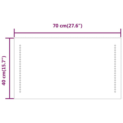 LED Bathroom Mirror 70x40 cm