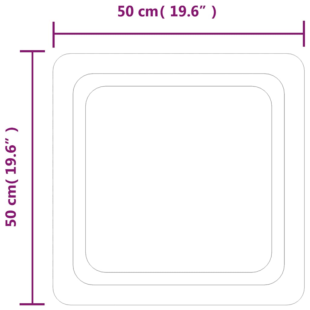 LED Bathroom Mirror 50x50 cm
