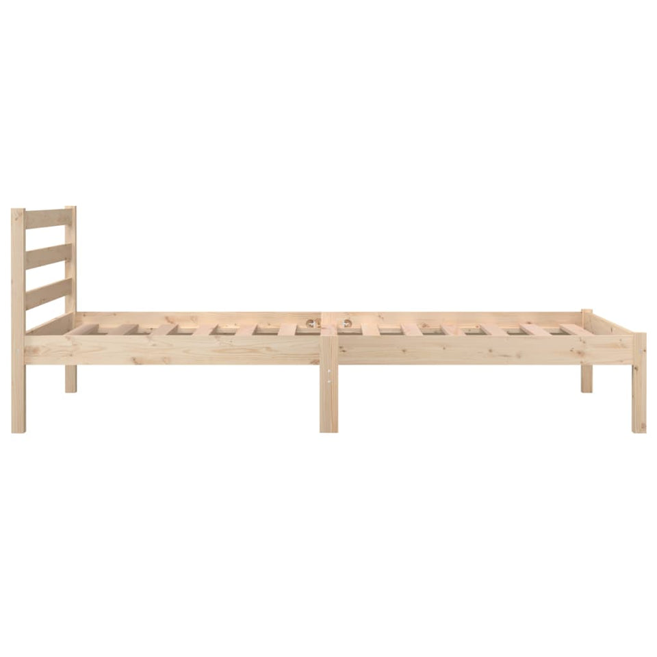 Bed Frame Solid Wood Pine 90x190 cm Single