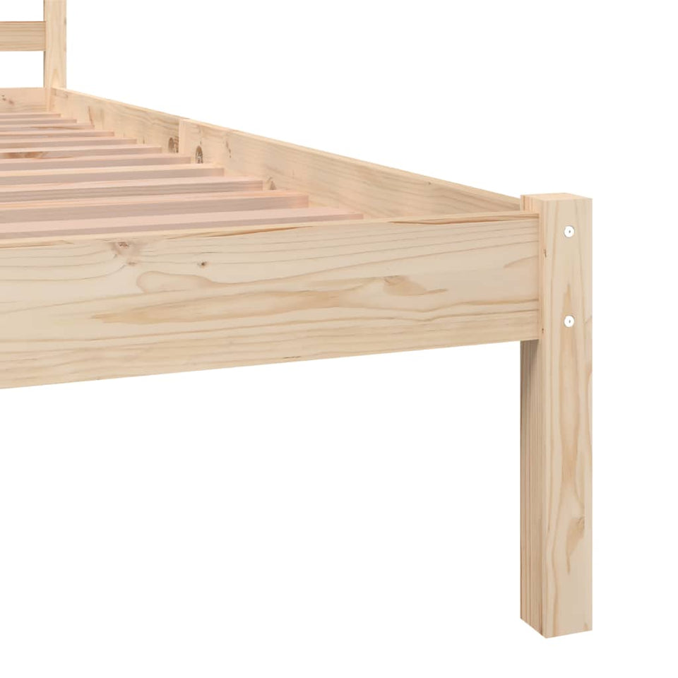 Bed Frame Solid Wood Pine 90x190 cm Single