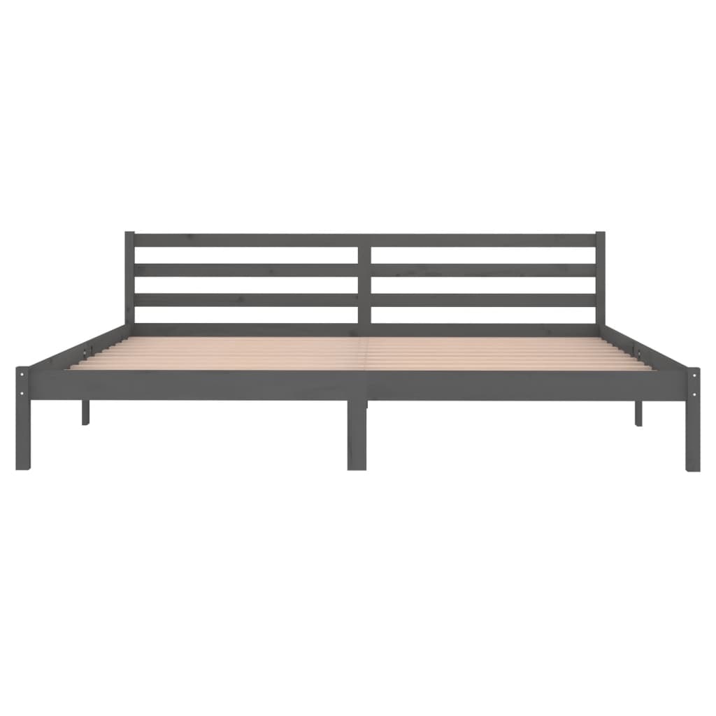 Day Bed | Grey | Solid Pine Wood | 200x200 cm Super King