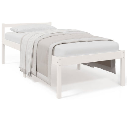 Senior Bed without Mattress White 75x190cm Small Single