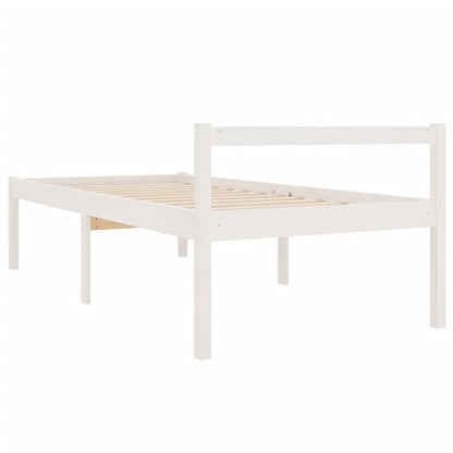Senior Bed without Mattress White 75x190cm Small Single